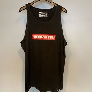 Hidden Hype Black Men’s Tank Top Size Large
